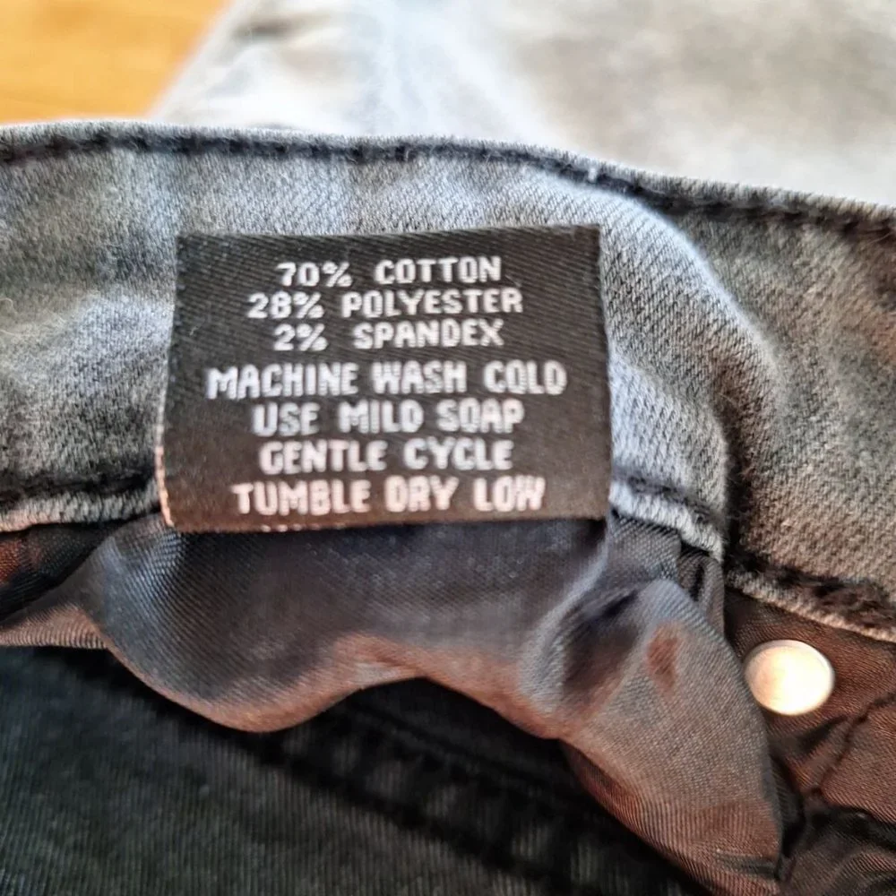 ROK Skinny Moto Straight Leg Jeans - Picture 7 of 7